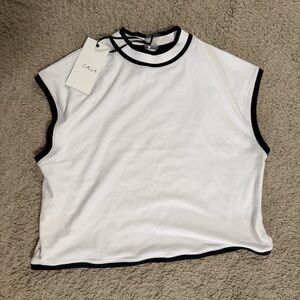 Calia Women's White Sleeveless Top